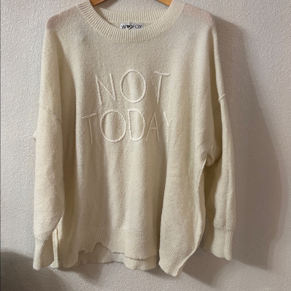 Wildfox Not Today Oversized Sweater - Small - Picture 4 of 7